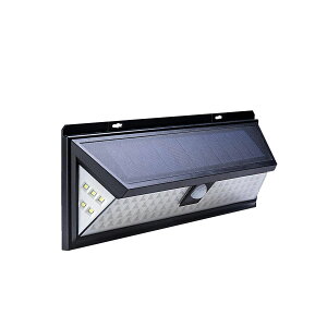 改良版 超超明るい 4400mAh大容量バッテリー内蔵 センサーライト ABS ソーラー充電 三つ照明モード 明暗センサー 取付簡単