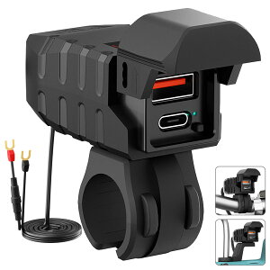 �y�V�o��z�o�C�NUSB�d�� �h�� �\�P�b�g �I�[�g�o�C��p�d�� �o�� PD(36W)+QC3.0(18W)�}���[�d�|�[�g LED�d���v �Ɨ��d���C�b�`���� �߈��ی� ���d�ی� USB�`���[�W���[ �X�}�z�iandroid��IOS�Ή��j �^