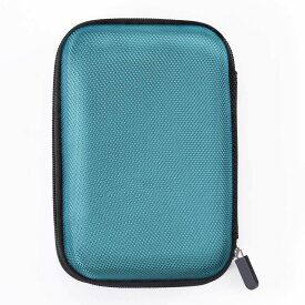 2.5インチ ハードディスク 収納 ケース ポータブル HDD 保護ケース SSD本体/ケーブル 小物収納 擦り傷防止 防塵 耐衝撃 2.5型 SSD 収容 ケース ブルー