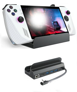 6-in-1 hbLOXe[V ROG Ally X/Steam Deck OLED/Legion Go/MSI ClawΉHDMI 2.1 4K@120Hz USB-A 3.0×3|[g 1000MbpsC[Tlbg 100W USB-C[d