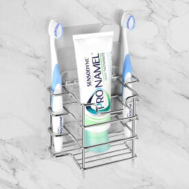 バスルーム用換気歯ブラシホルダー、電動歯ブラシ、歯磨き粉、カミソリ用のステンレス鋼歯ブラシスタンド