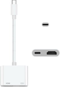 USB Type C HDMI�ϊ��A�_�v�^�y4K �f���o�́z�^�C�vC HDMI �ϊ��A�_�v�^ i-/Phone 17 HDM I �ϊ��P�[�u�� 2in1 �x���Ȃ����������o�� 100W�}���[�d �d���s�v �ݒ�s�v Pad/Phone�p Digital AV�A�_�v�^ �~���[����