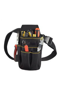 ウエストポーチ 工具袋 工具入れ 腰袋 仕事用 小物入れ 作業袋 ウエストバッグ ベルト付 多機能ポケット