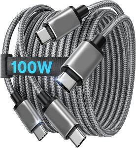 USB C �P�[�u���y2M/2�{ PD�Ή� 100W/5A ���}���[�d�zUSB �^�C�vc �f���h�~ �����f�[�^�]�� �i�C�����҂� USBC to USBC �[�d�P�[�u�� iPhone 17 16 15 Pro Max Samsung Galaxy S25 S24 Google Pixel MacBook Pro Air iPad Xperia Swi