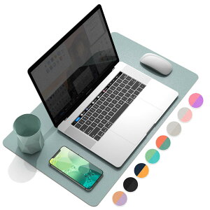 デスクマット 防水PUレザーラップトップマット 薄型リバーシブルマット オフィス及び自宅用デスクブロッター パソコンマウスパッド 机マット
