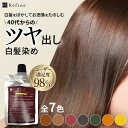 白髪染め 男性用 女性用 ヘアカラー トリートメント レフィーネ ナチュラル カラートリートメント 色豊富 トライアル サンプル 試供品 ミニサイズ 80g 白髪 白髪染 レディース メンズ おうち時間 SHOW-WA 母の日