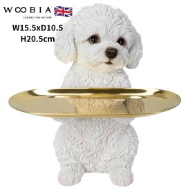 置物 白いトイプードルの小物置き 取り外し可能 イヌ 犬 高さ20.5cm woobia ウービア 大きい かわいい おしゃれ ガーデン インテリア オブジェ 可愛い プレゼント 北欧 玄関 雑貨 動物 モダン 面白い 庭 ギフト 屋外 家 リアル 玄関先 面白い