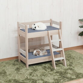 2色から選べる 猫用2段ベッド ココ ツートンカラーで可愛くおしゃれなデザイン ペットベッド ネコ用 pb-coco