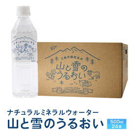 【山と雪のうるおい500ml×24本】 ナチュラルミネラルウォーター 新潟県三条市認定名水 500ml 新潟産 新潟県産 旧下田村 飲料水 お水 水 送料無料 新潟県三条市 新潟県三条市旧下田村産 ナチュラル ミネラルウォーター