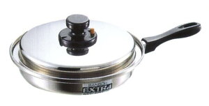 【日本製】エクストラ 蓋付フライパン 24cm キッチン用品 食器 調理器具 鍋 フライパン フライパン(鉄) 21cm〜25cm IH/ガス両方対応 霜龍器物 シモリュウ 燕三条