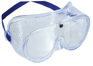 保護メガネ ゴーグルタイプ 豊光 BS-1199 前方だけでなく、横からの飛来物も防げるゴーグルタイプの安全メガネ