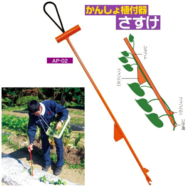 楽天市場】サンエー かんしょ植付器さすけ AP-02 代引きは別途+3,000円 