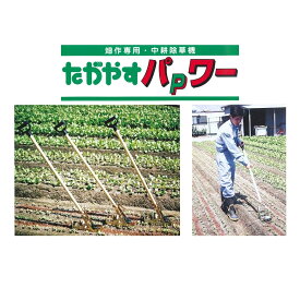 手押し耕運機・除草機たがやすパワーTP-90（耕幅9cm）※代引きは+3,000円追加送料～向井工業 耕し機 畑作業用