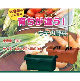 しゅうかく菜800型プランター 支柱ホルダー付き〜超 大型プランター 菜園プランター 家庭菜園 70L以上〜
