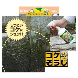 そのまま使える　コケそうじスプレー500g　～コケ駆除 退治 こけ除草剤　苔そうじ パネフリ工業