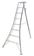 園芸用アルミ三脚　8尺　約2.4m　240cm　シンセイ　三脚　ステップ付　足置き付き 軽量 剪定 園芸三脚 ア…