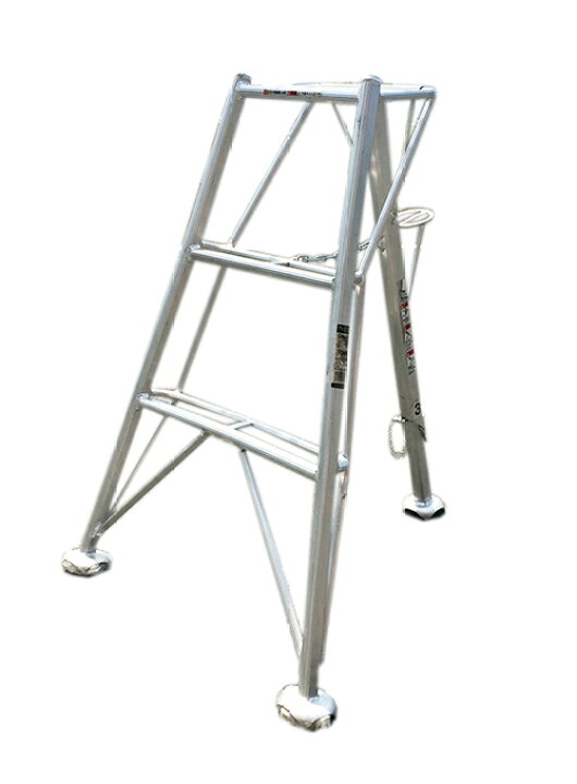 楽天市場】園芸用アルミ三脚 3尺 ステップ付 約0.9m 90cm シンセイ 