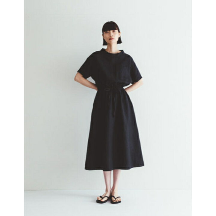 楽天市場 Fog Linen Work フォグリネンワーク デイジー ワンピース ブラック ナチュラル Fog フォグリネンワーク フリーサイズ 送料無料 22 オールシーズン ワンピース 春 きれいめ フェミニン 半袖 Gardens ガーデンズ