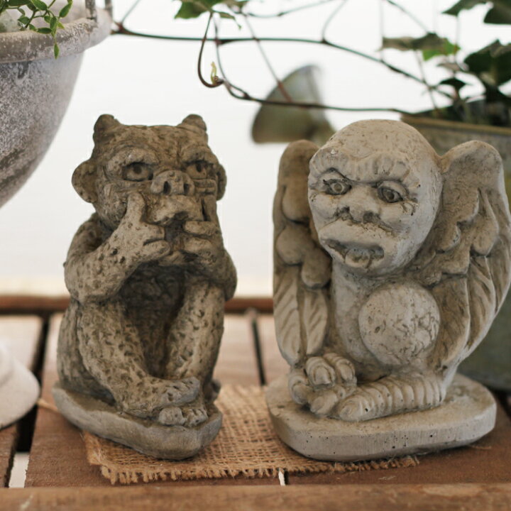 楽天市場】ガーデニング オーナメント 「WINGED GARGOYLE 」羽のある 