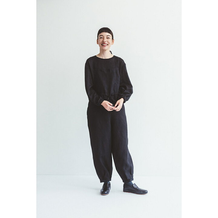 楽天市場】fog linen work ミラ サロペット ブラック アシェ フォグ 