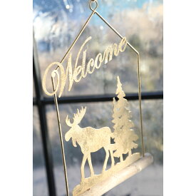 「 Xmasウェルカムサイン」　コベント クリスマス　COVENT Christmas 　サンタ　トナカイ　おしゃれ ナチュラル　ミニ　小さな　飾り 装飾 ディスプレイ オブジェ インテリア デコレーション かわいい 冬支度 玄関 【送料無料】