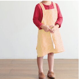 【SS限定★エントリーで＋P10倍＆MAX15％OFFクーポン】fog linen work フォグリネンワーク キッズ エプロン キッズ 子供用 リネン 麻 お手伝い おうち時間 保育園 行事 お菓子づくり ギンガムチェック 　 【送料無料】