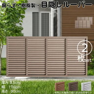 【マラソン中ポイント5倍】ルーバーラティス 樹脂製 チョコレートブラウン 2枚set 9176 厚み3.5×H90×W1…
