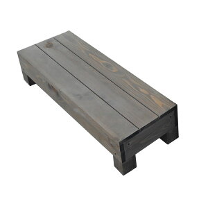 天然木製デッキステップ ダークブラウン■ (約)W820×D270×H170mm 要防腐処理 メンテナンスはこまめに行なってください N90D n1sd|組立簡単 段差解消