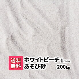 ホワイトビーチ遊び砂 1mm 200kg (20kg×10) 砂場の砂 子供 砂 砂遊び さらさらの砂 白い砂 子ども 幼児 放射線測定済み プレゼント 白砂 幼稚園 保育園 砂場 お祝い 誕生日 オーストラリア産 乾燥 【送料無料】