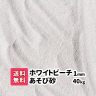 ホワイトビーチ遊び砂 1mm 40kg(20kg袋×2) 砂遊び 子供 砂 砂場の砂 さらさらの砂 白い砂 子ども 幼児 …