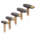 コヤスケNO.5　サイズ8×40mm 柄付【造園用具/石材加工用具/造園道具/送料無料】石工具：石工道具