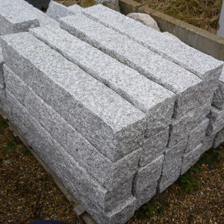 楽天市場】中国御影 延石 延石四面のみきり他割肌 100×100×600内外 