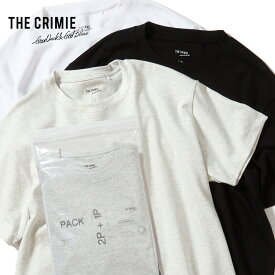 【公式】 THE CRIMIE クライミー CREW NECK T-SHIRT 2P + 1P SERVICE PACK 無地クルーネック 2P + 1P サービス3P