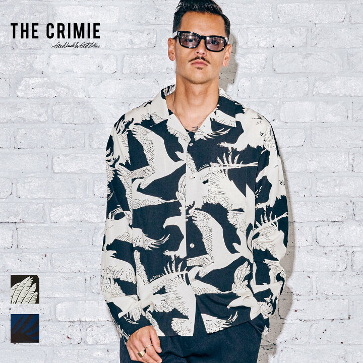楽天市場 30 Off Sale 公式 Crimie クライミー Shadow Eagle Long Sleeve Shirt Cr1 02a5 Sl04 シャツ オープンカラー 開襟 アロハシャツ レーヨン トップス ストリート メンズ メンズファッション Garden Tokyo