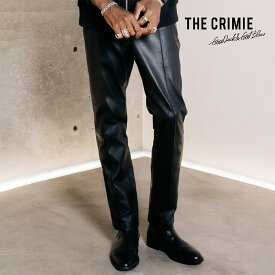 20%OFF SALE【公式】CRIMIE クライミー STRETCH SPANISH LAMB LEATHER TRACK PANTS ストレッチ レザー トラックパンツ パンツ ボトムス ズボン メンズ ブランド 大人