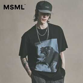 【公式】MSML エムエス SHOUT T SHIRT Tシャツ 半袖 グラフィック クルーネック メンズ ブランド 大人 ブラック ホワイト