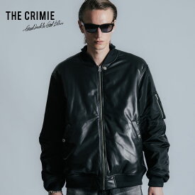【公式】 THE CRIMIE クライミー NYLON SLEEVE LEATHER MA1 JACKET ナイロン スリーブ レザー MA1 ジャケット MA-1 エムエーワン brand ブランド standard スタンダード jacket フライト