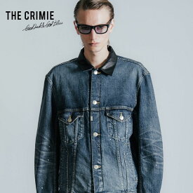 【公式】 THE CRIMIE クライミー BORN FREE GARAGE USED SELVEDGE STRETCH DENIM JACKET BORN FREE レザー襟 セルビッチ ストレッチ デニム ガレージユーズドジャケット