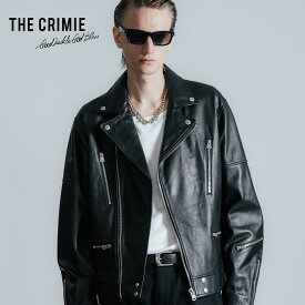 【公式】 THE CRIMIE クライミー W BIKER SPANISH LAMB LEATHER JACKET W ライダース スパニッシュ ラム レザー ジャケット