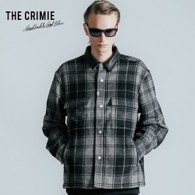 【公式】 クライミー THE CRIMIE レザー カラー チェック長袖 シャツ LEATHER COLLAR CHECK CPO SHIRT メンズ ブランド