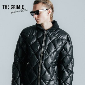 【公式】 THE CRIMIE クライミー DIAMOND QUILT LAMB LEATHER DOWN JACKET ダイヤ柄 キルト ラム レザー ダウン ジャケット メンズ