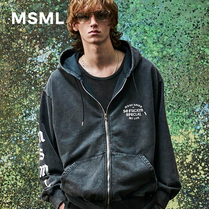楽天市場】【公式】MSML エムエスエムエル ZIP HOODIE ジップ 