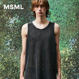 【公式】MSML MESH TANKTOP メッシュ タンクトップ Tシャツ