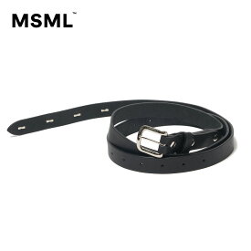 【公式】MSML エムエス エムエル LONG LEATHER STUDS BELT ロング レザー スタッズ ベルト