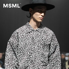【公式】MSML エムエスエムエル LEOPARD JACKET レオパードジャケット ジャケット メンズ レディース ユニセックス 総柄 アウター レオパード 中綿 シンサレート 冬 秋春