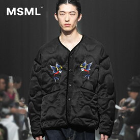 【公式】MSML エムエス エムエル EMBROIDERY QUILTED JACKET エンブロイダリー キルテッドジャケット