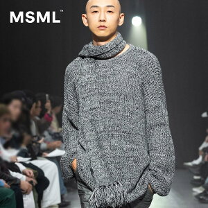 �y�����zMSML �G���G�X �G���G�� NOISE KNIT �m�C�Y �j�b�g