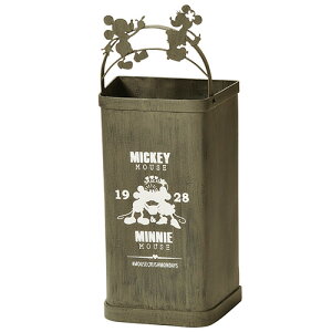 Disney ミッキーとミニーのスチール缶傘立て ミッキー ミニー　傘立て アンティーク スチール アンブレラスタンド ディズニー