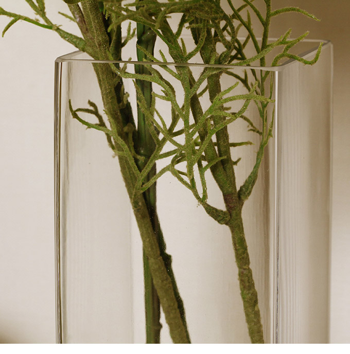 楽天市場】花瓶 ガラス EUROグラス スクエア 10cm角×高さ30cm クリアー 