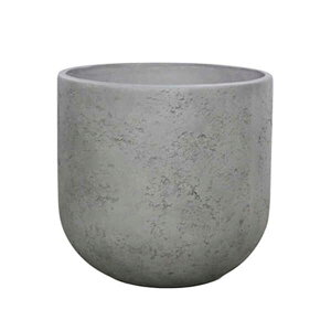 プランター 大型 鉢 大きい 屋外 おしゃれ ペトララウンドS 直径24cm プランターポット 大鉢 植木鉢 ナチュラル 鉢カバー 軽量 丈夫 ファイバー バルコニー 観葉植物 塊根植物 サボテン 多肉植